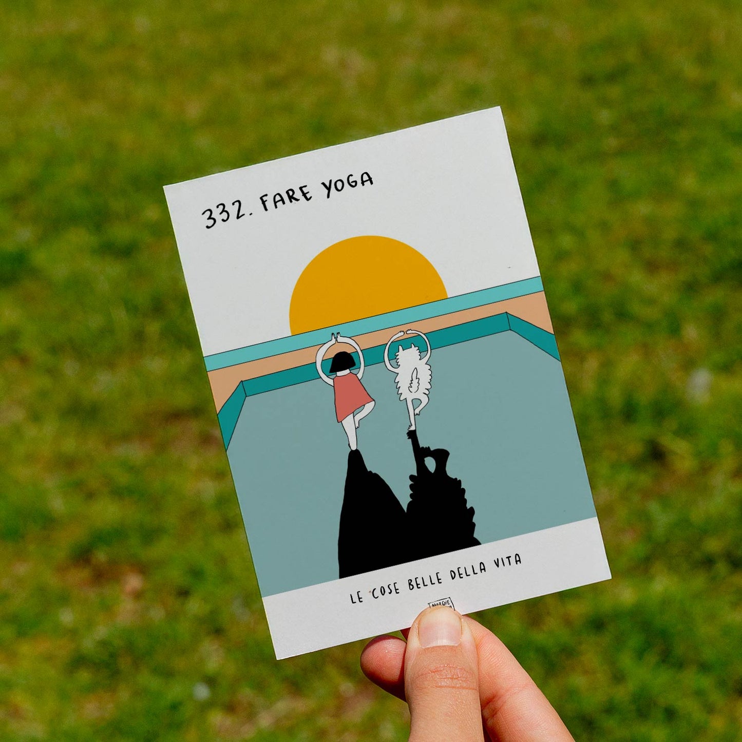 The beautiful things in life - 332. Doing yoga - lawn