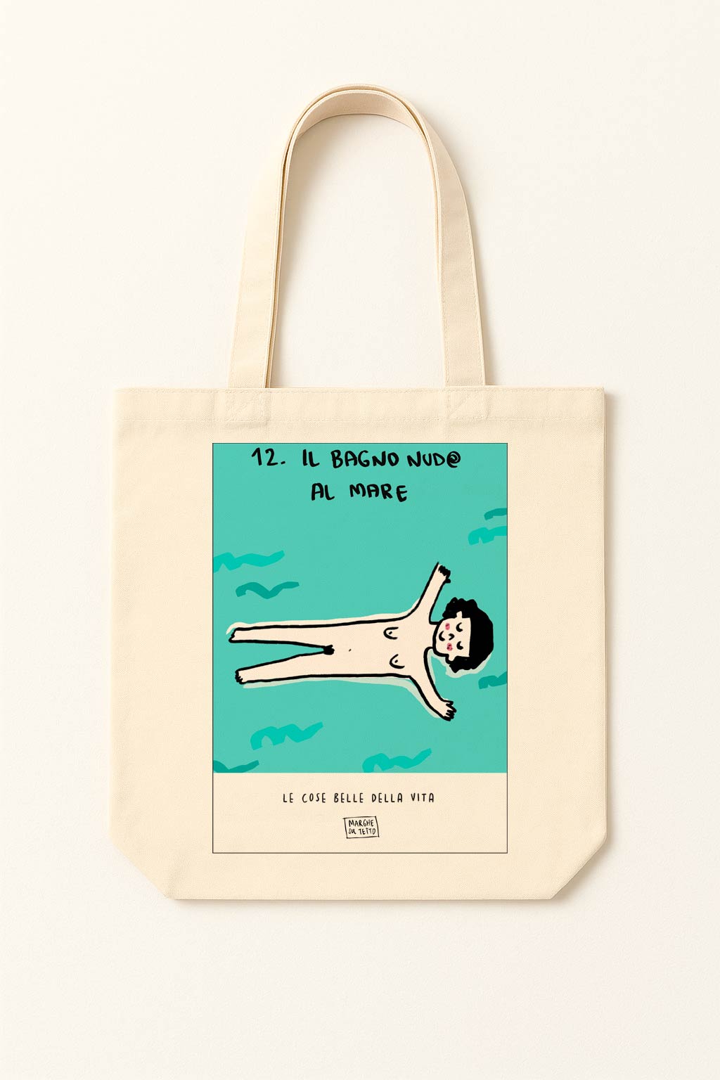 The beautiful things in life - 12. Nude bathing at the beach - tote bag