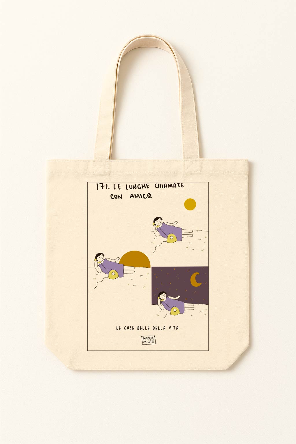 The beautiful things in life - 171. Long calls with friends - tote bag