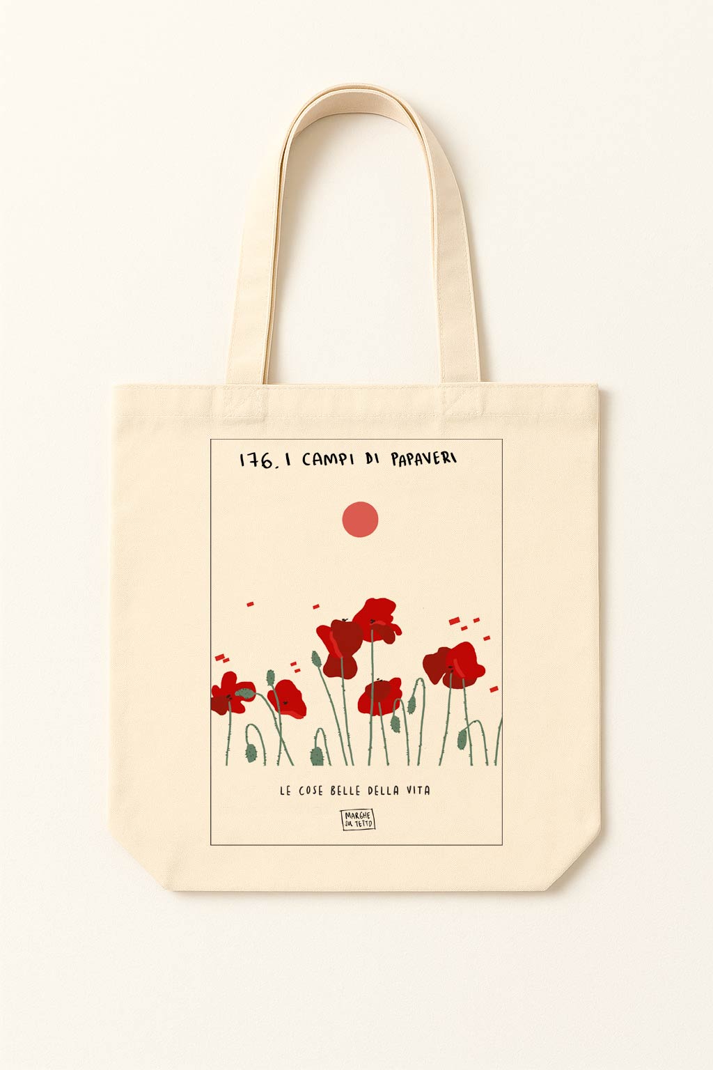 The beautiful things in life - 176. Poppy fields - tote bag