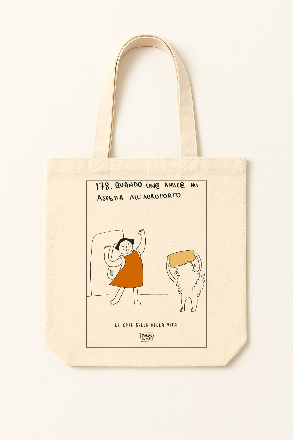 The beautiful things in life - 178. When a friend is waiting for me at the airport - tote bag