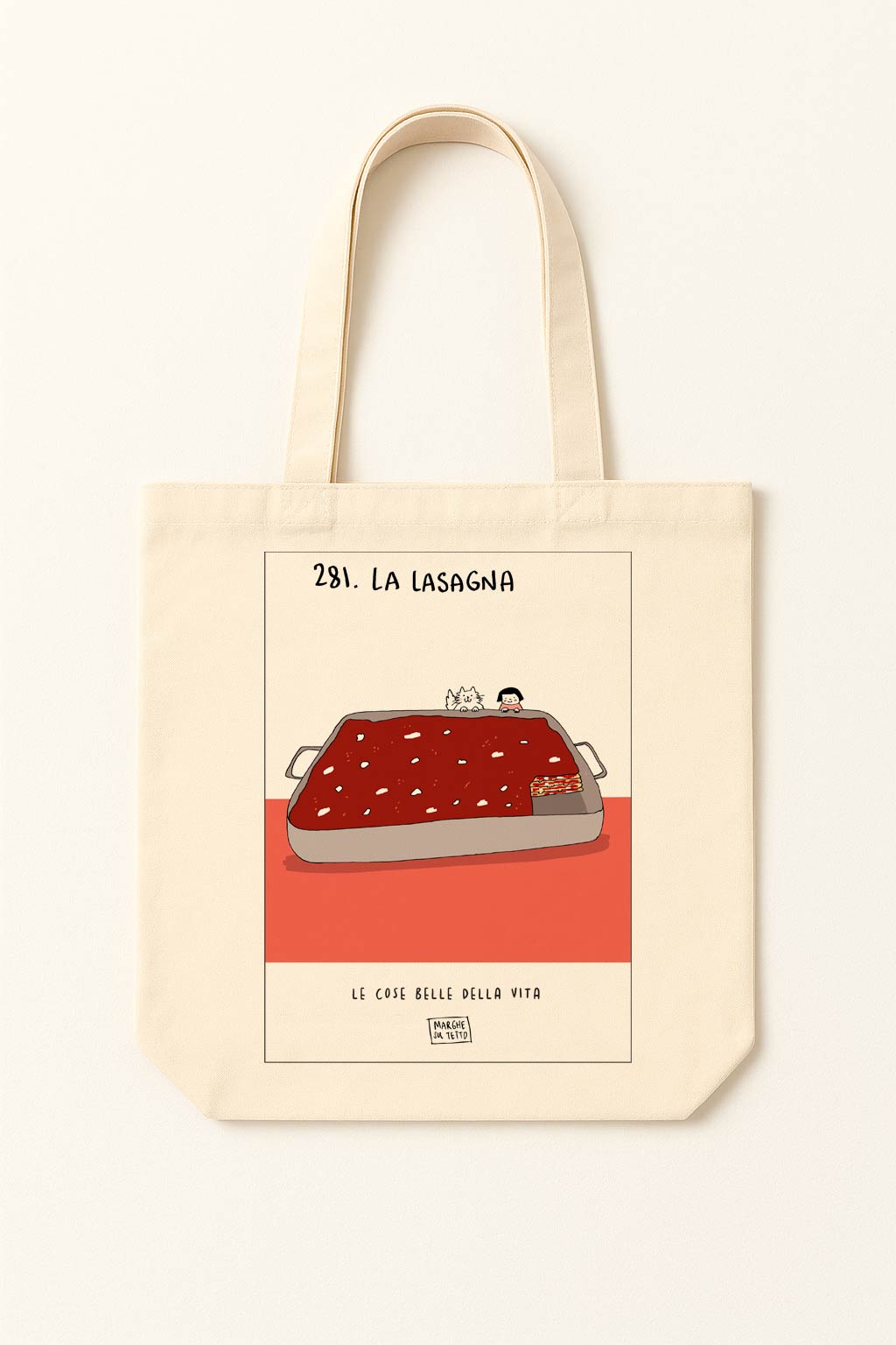 The beautiful things in life - 281. Lasagna - tote bag
