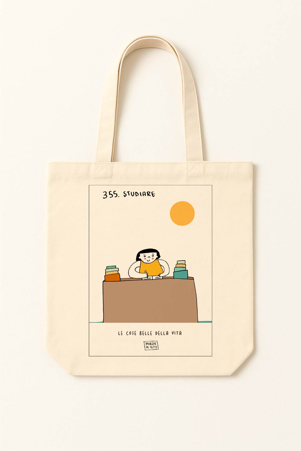 The beautiful things in life - 355. Studying - tote bag