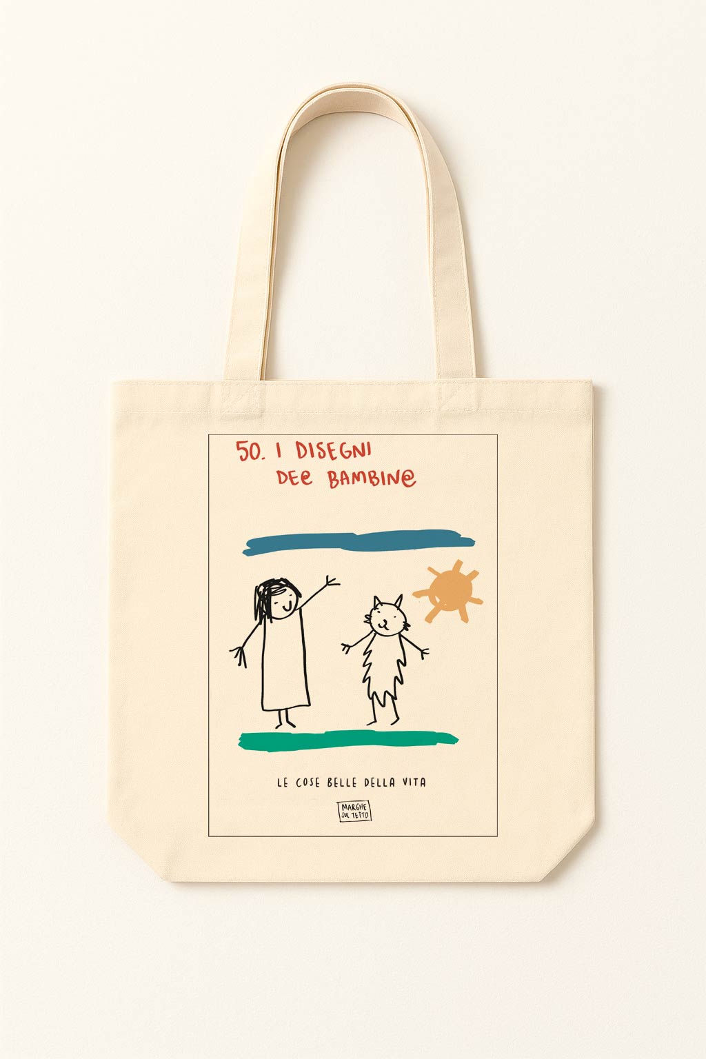 The beautiful things in life - 50. Children's drawings - tote bag