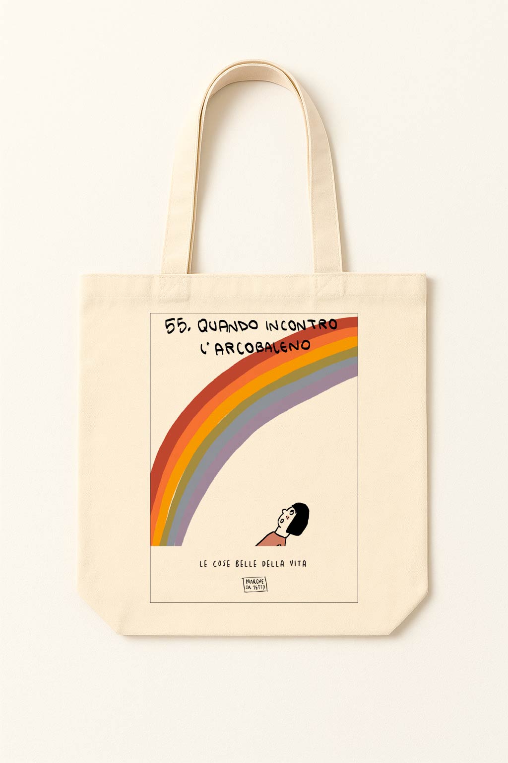 The beautiful things in life - 55. When I encounter a rainbow - tote bag