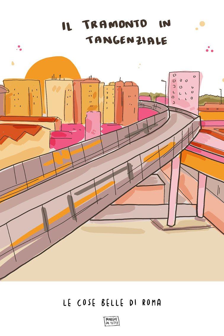 Stampa - Il tramonto in tangenziale