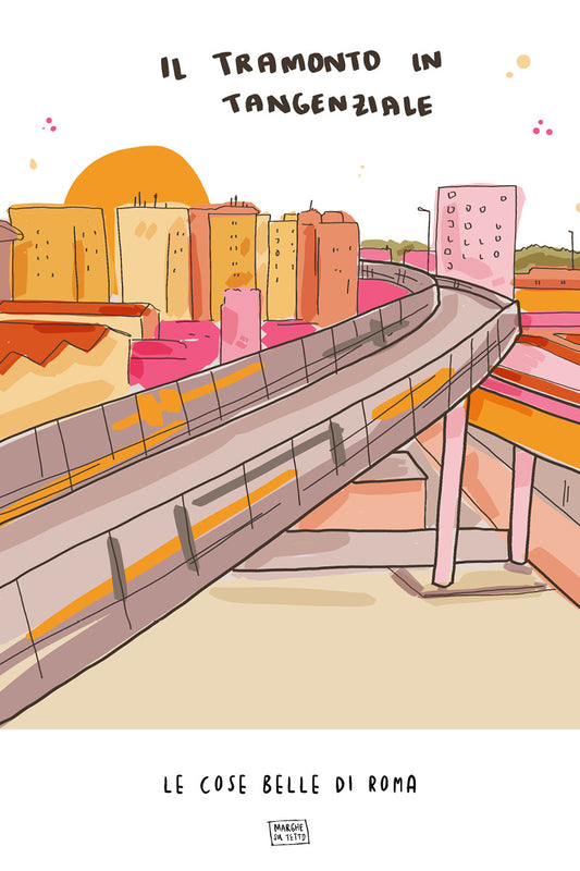 Stampa - Il tramonto in tangenziale