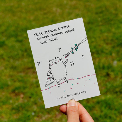 Le cose belle della vita - 13. Le persone stonate che cantano quando sono felice - prato