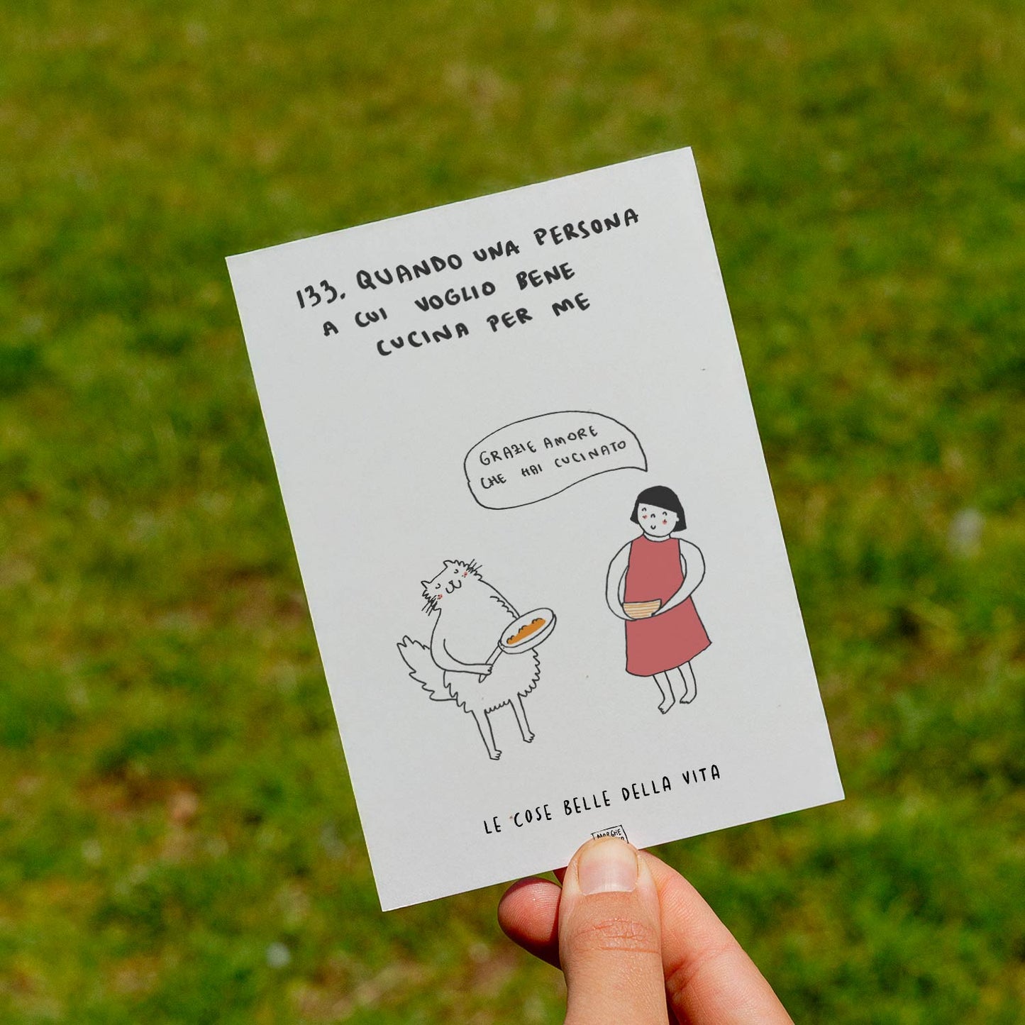 Les belles choses de la vie - 133. Quand une personne que j'aime cuisine pour moi (Merci mon amour d'avoir cuisiné) - pelouse