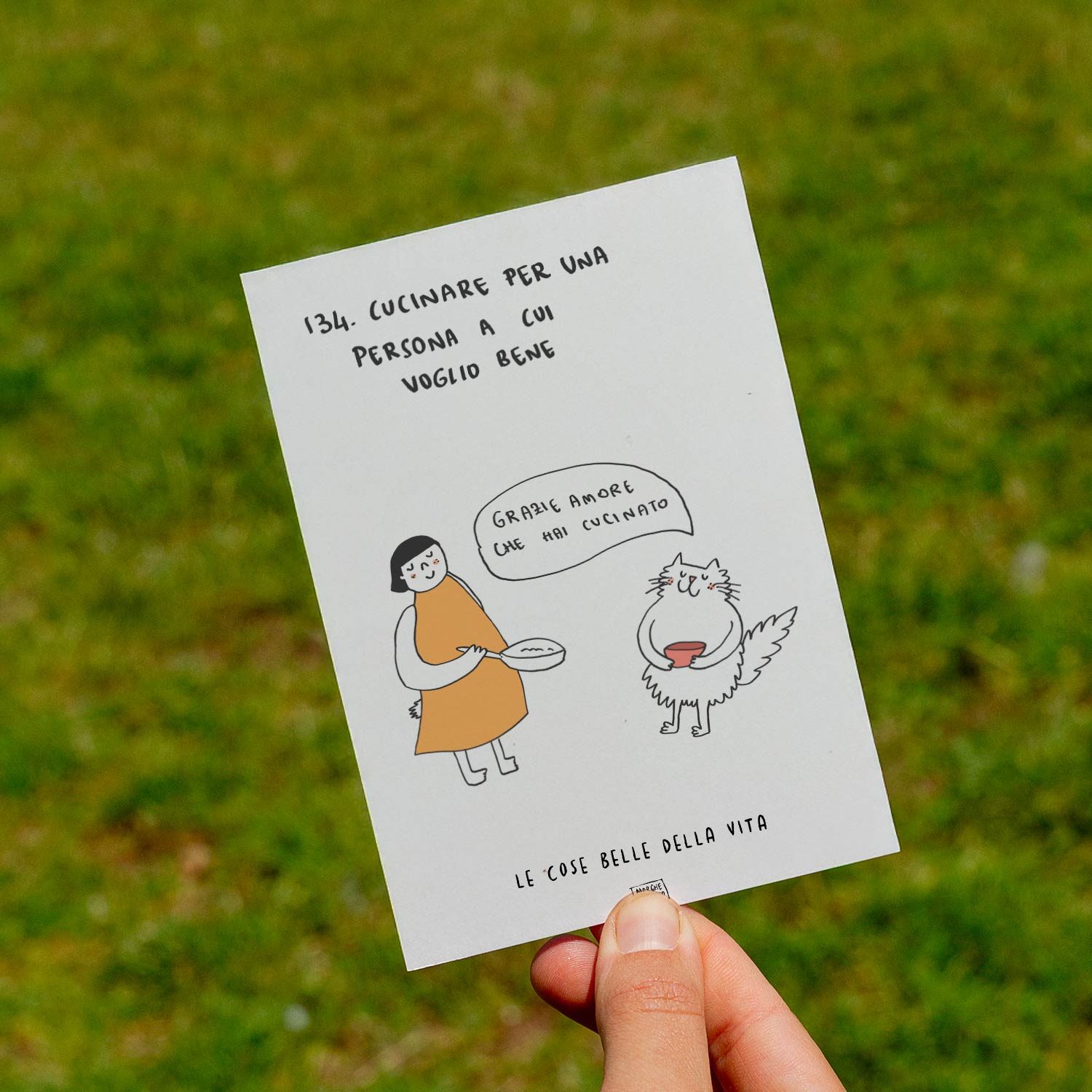 Les belles choses de la vie - 134. Quand je cuisine pour quelqu'un que j'aime - pelouse