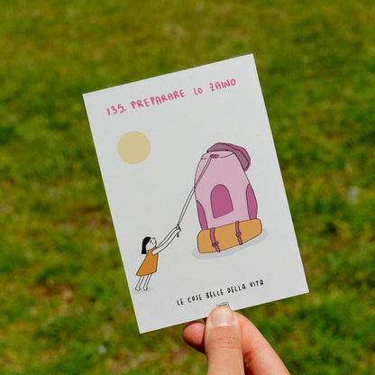 Les belles choses de la vie - 135. Préparer le sac à dos - pelouse