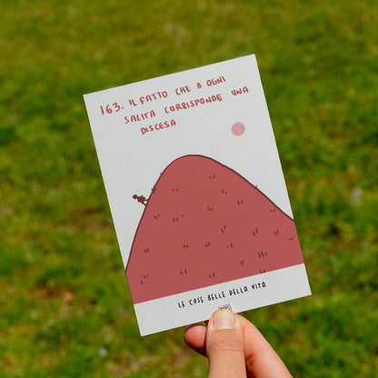 Le cose belle della vita - 163. Il fatto che a ogni salita corrisponde una discesa - prato