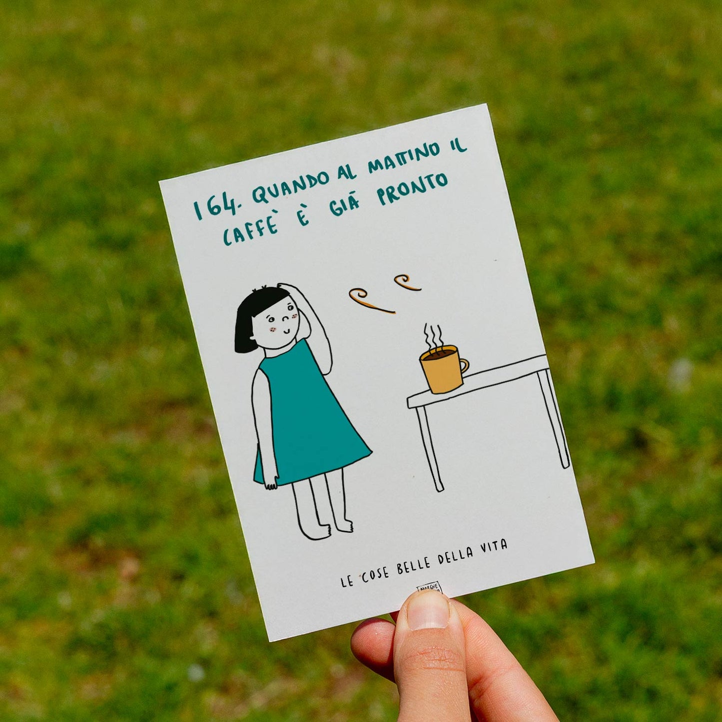 Lo bueno de la vida - 164. Cuando el café ya está listo por la mañana - césped