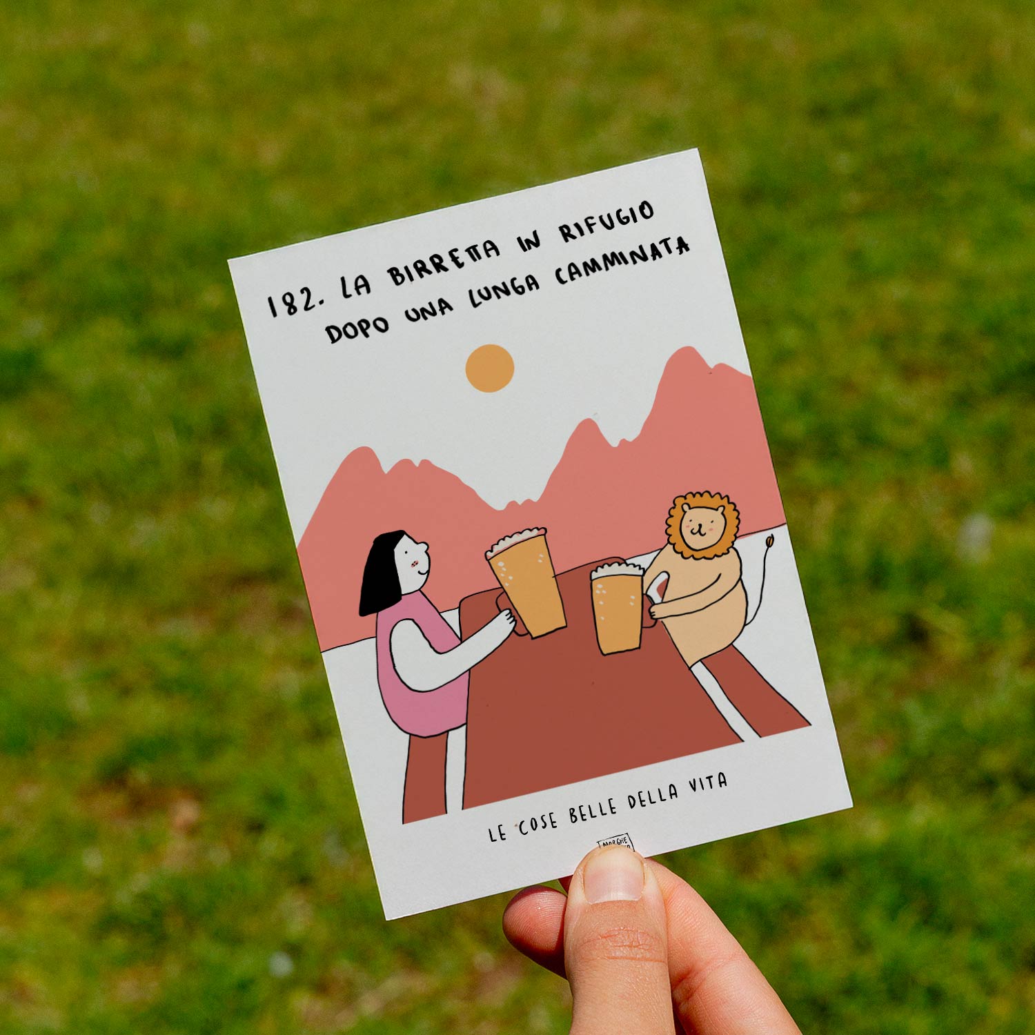 Le cose belle della vita - 182. La birretta in rifugio dopo una lunga camminata - prato