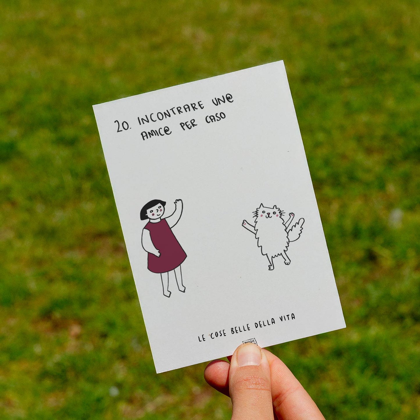 Le cose belle della vita - 20. Incontrare un@ amic@ per caso - prato