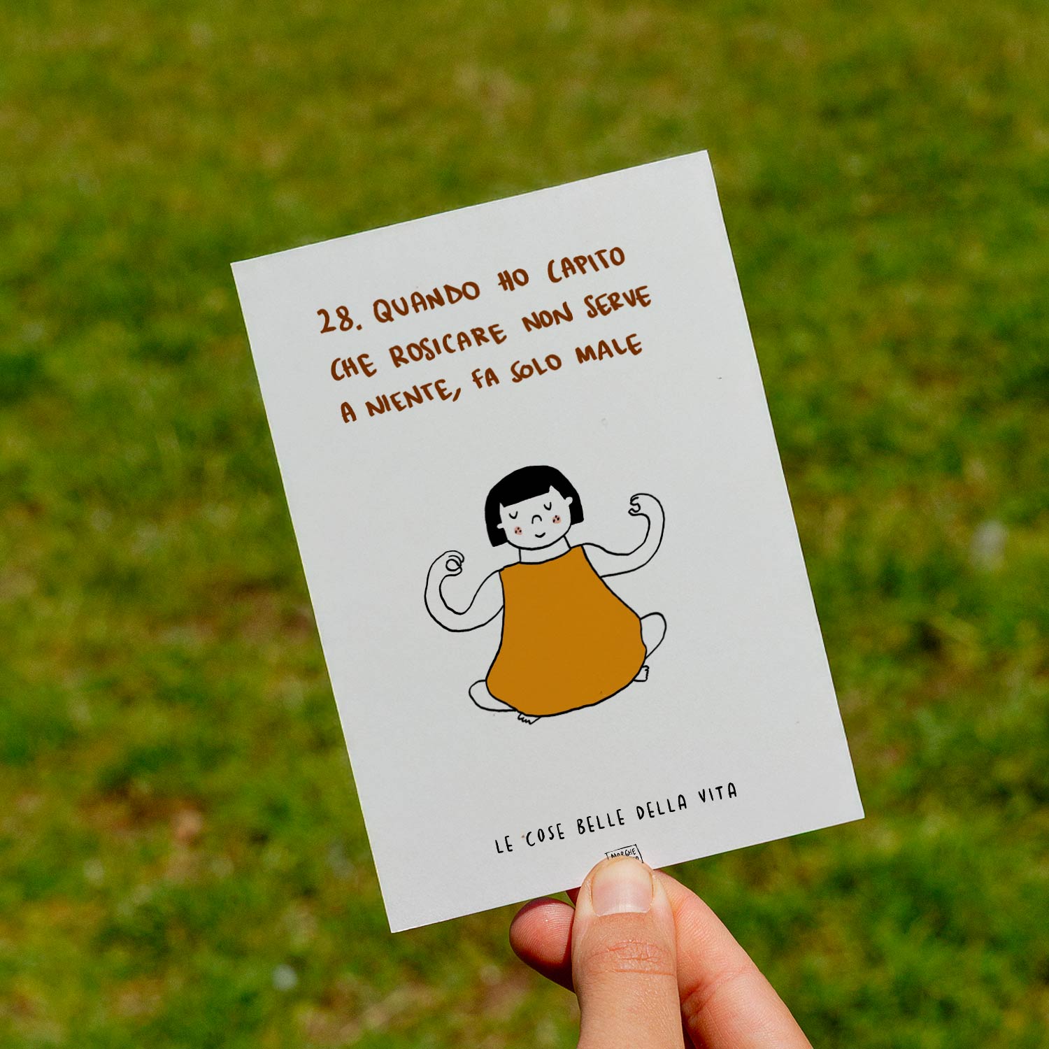 Le cose belle della vita - 28. Quando ho capito che rosicare non serve a niente, fa solo male - prato