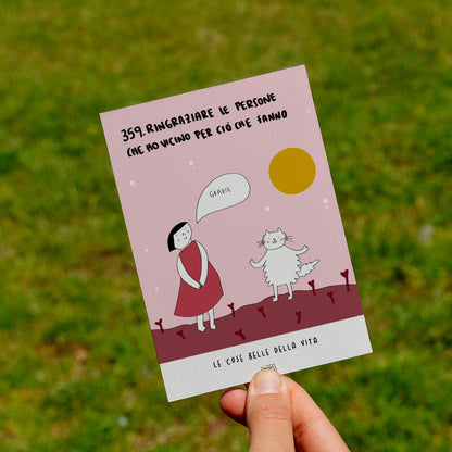 Le cose belle della vita - 359. Ringraziare le persone che ho vicino per ciò che fanno - prato