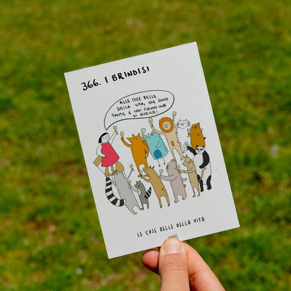 Le cose belle della vita - 366. i brindisi ( Alle cose belle della vita, che sono tante e noi siamo una di quelle) - prato