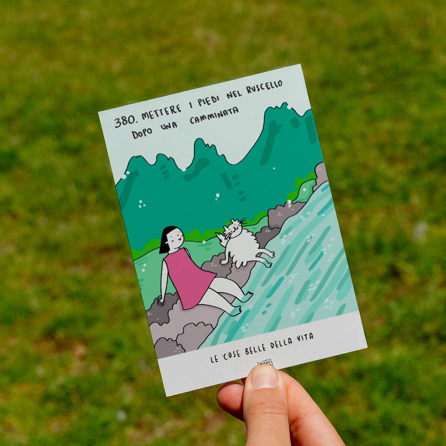 Le cose belle della vita - 380. Mettere i piedi nel ruscello dopo una camminata - prato
