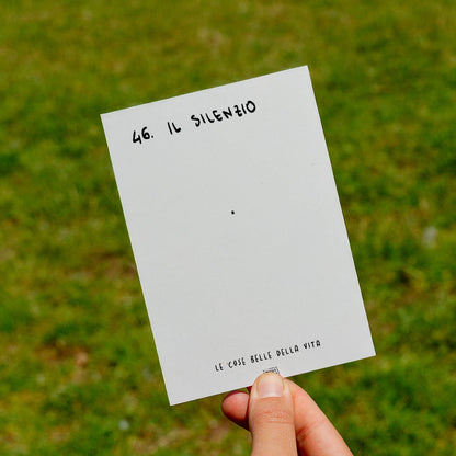 Le cose belle della vita - 46. Il silenzio - prato