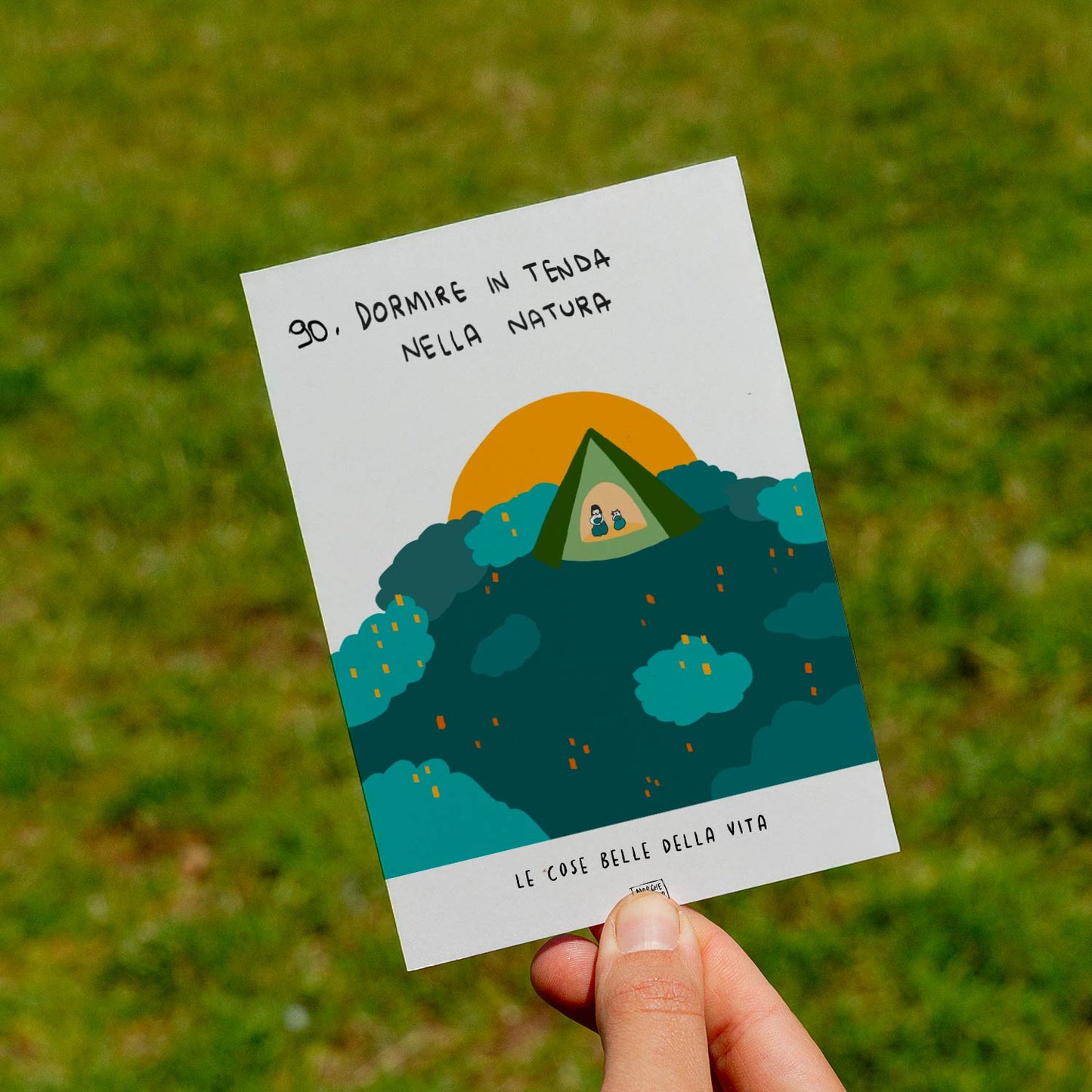 Le cose belle della vita - 90. Dormire in tenda nella natura - prato