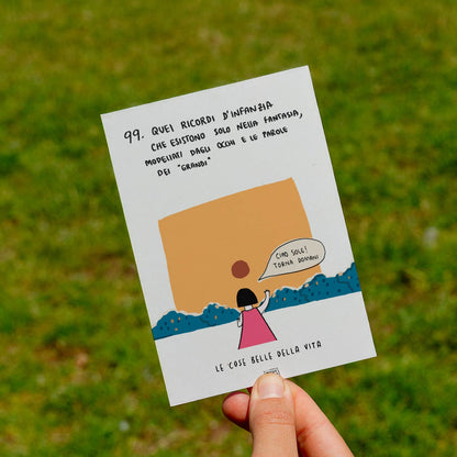 Le cose belle della vita - 99. Quei ricordi di infanzia, che esistono solo nella fantasia, modellati degli occhi e le parole dei "grandi" - prato