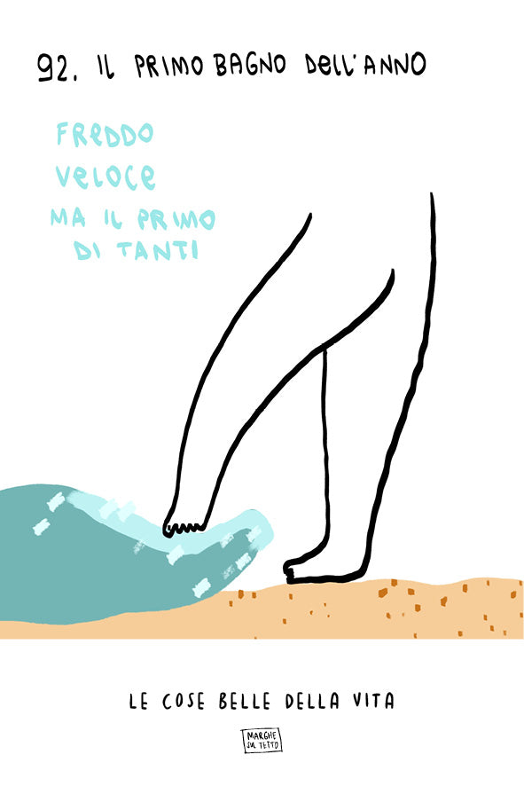 Le cose belle della vita - 92. Il primo bagno dell'anno ( freddo, veloce, ma il primo di tanti)