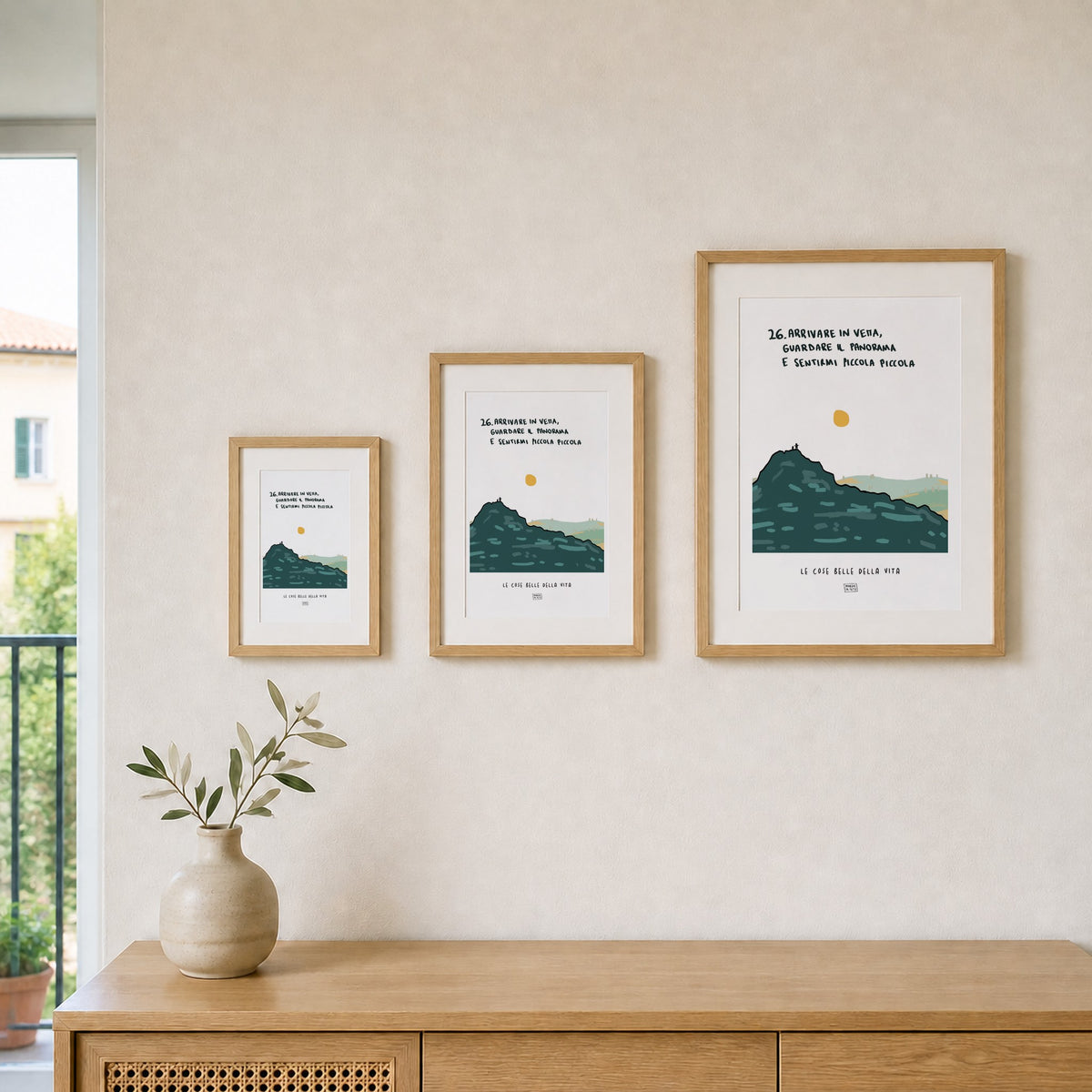 The Beautiful Things in Life - 26. Reaching the summit, taking in the view, and feeling incredibly small - formats