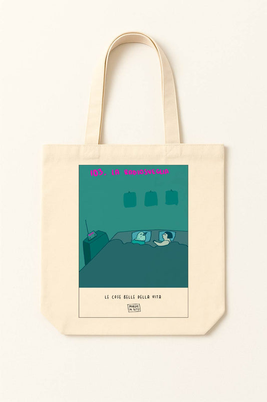 The beautiful things in life - 103. The clock radio - tote bag