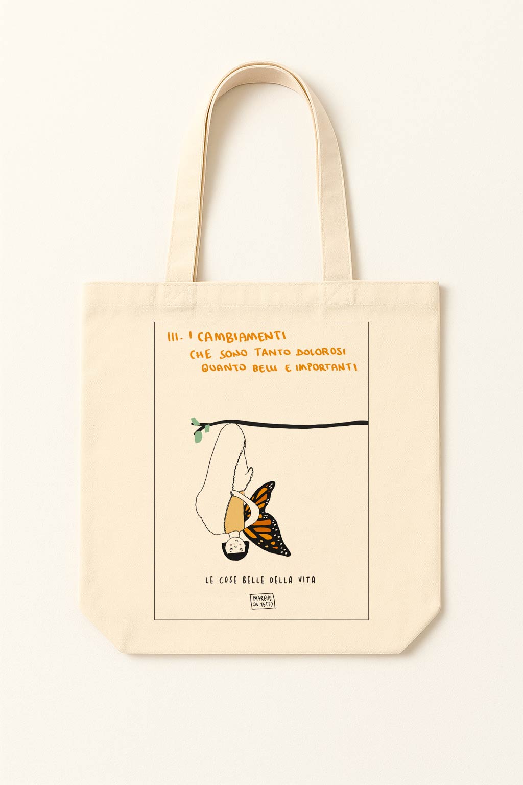 The beautiful things in life - 111. Changes, which are as painful as they are beautiful and important - tote bag