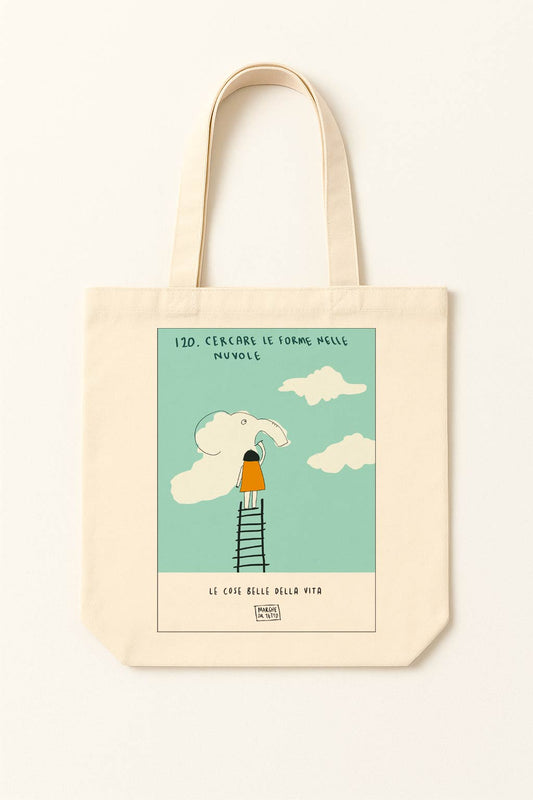 Le cose belle della vita - 120. Cercare le forme nelle nuvole - shopper