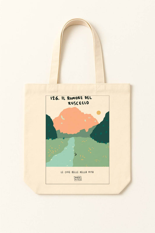 The beautiful things in life - 126. The sound of the stream - tote bag