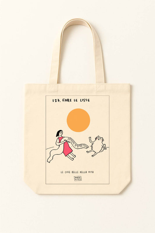 The beautiful things in life - 127. Make lists - tote bag