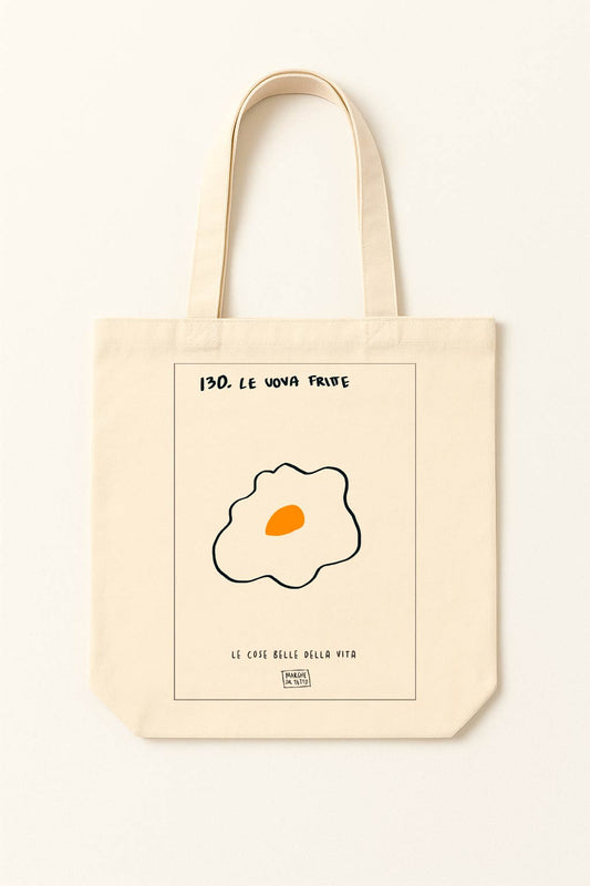 The beautiful things in life - 130. Fried eggs - tote bag