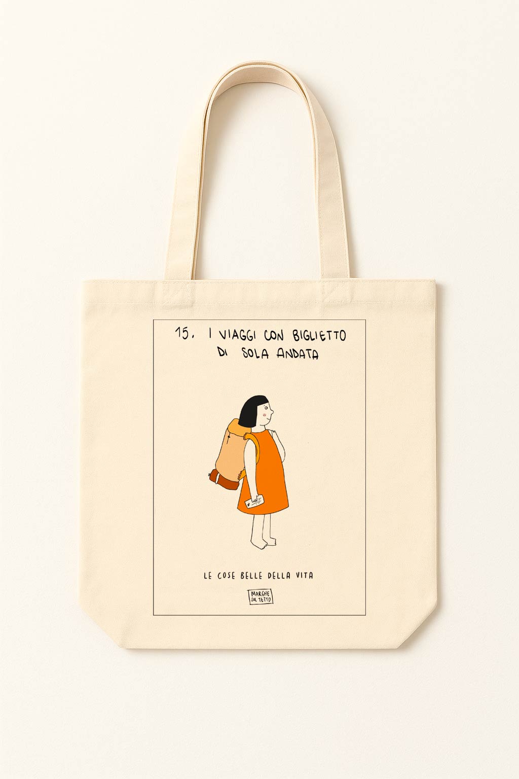 The beautiful things in life - 15. One-way ticket trips - tote bag