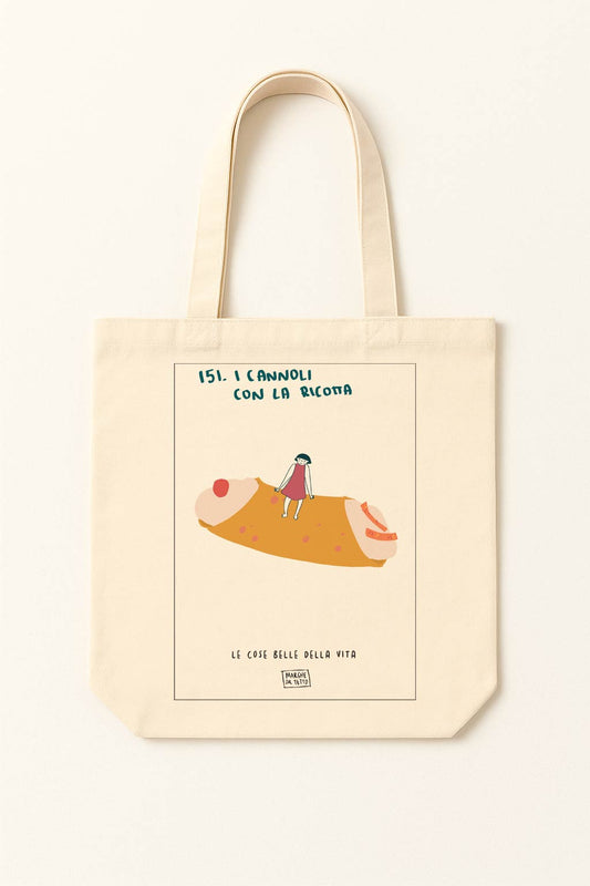 The beautiful things in life - 151. Cannoli with ricotta - tote bag