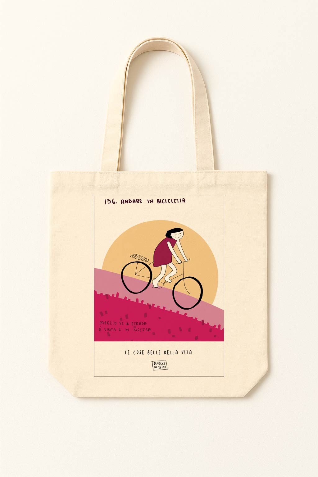 The beautiful things in life - 156. Riding a bicycle - tote bag
