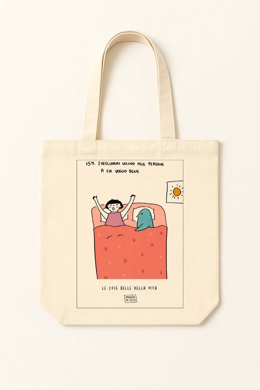 The beautiful things in life - 159. Waking up next to the people I love - tote bag