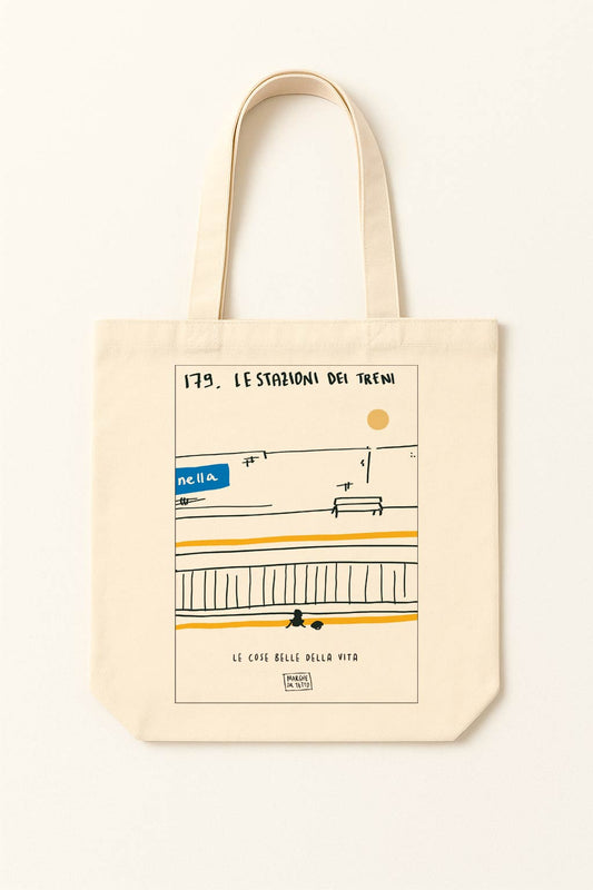 The beautiful things in life - 179. Train stations - tote bag
