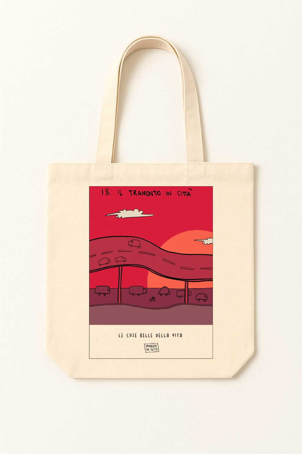 The beautiful things in life - 18. Sunset in the city - tote bag