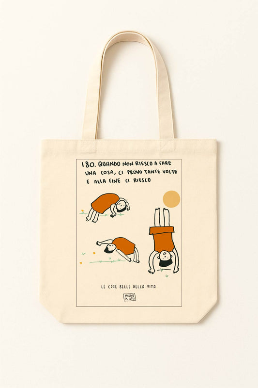 The beautiful things in life - 180. When I can't do something, I try many times and eventually succeed. - tote bag