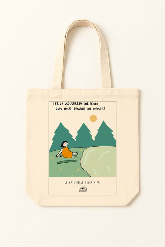 The beautiful things in life - 183. The lightness I feel after speaking honestly - tote bag