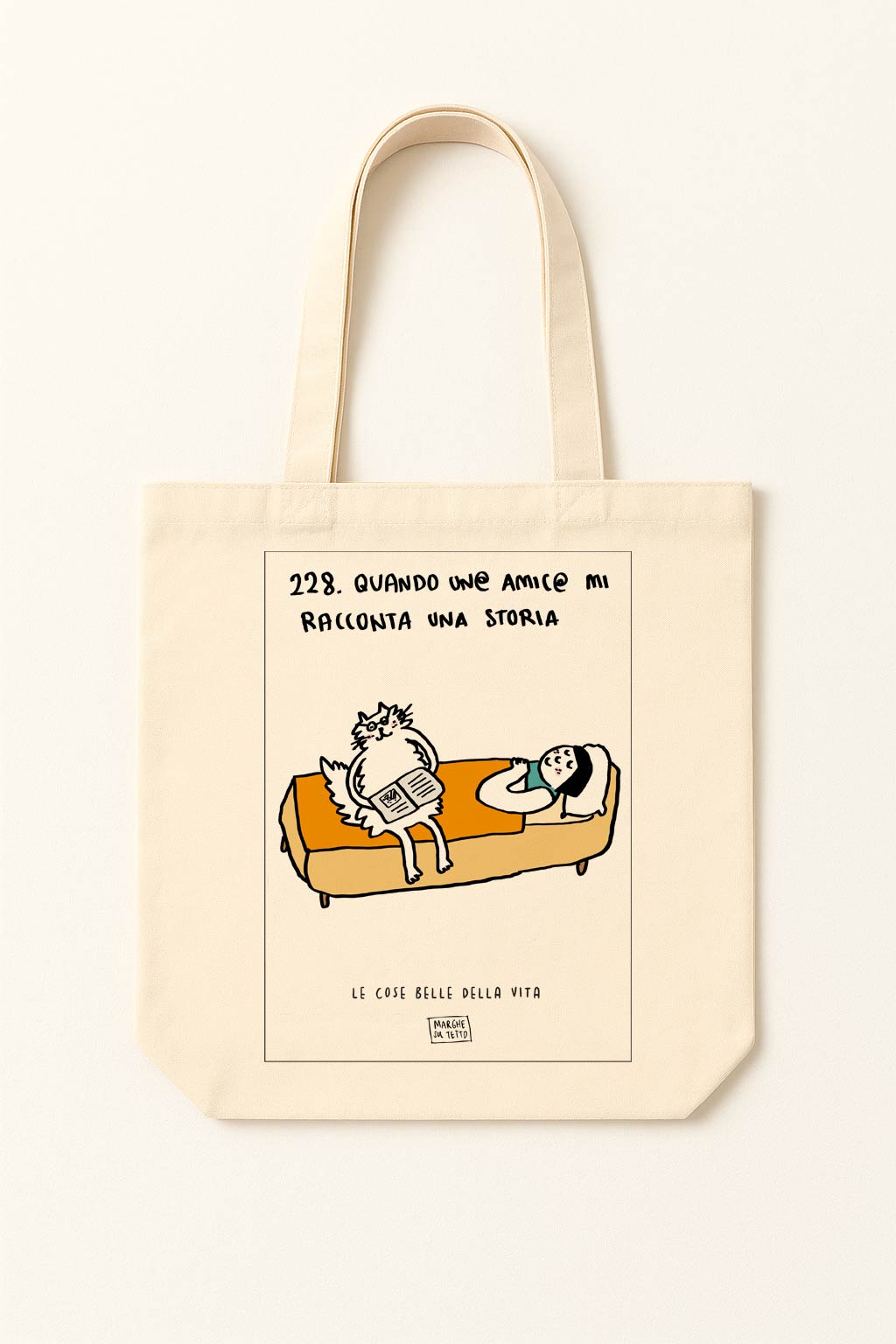 The beautiful things in life - 228. When a friend tells me a story - tote bag