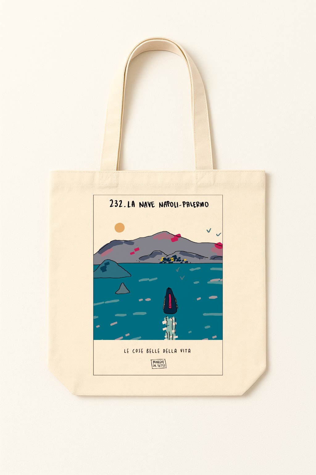 The beautiful things in life - 232. The Naples-Palermo ship - tote bag