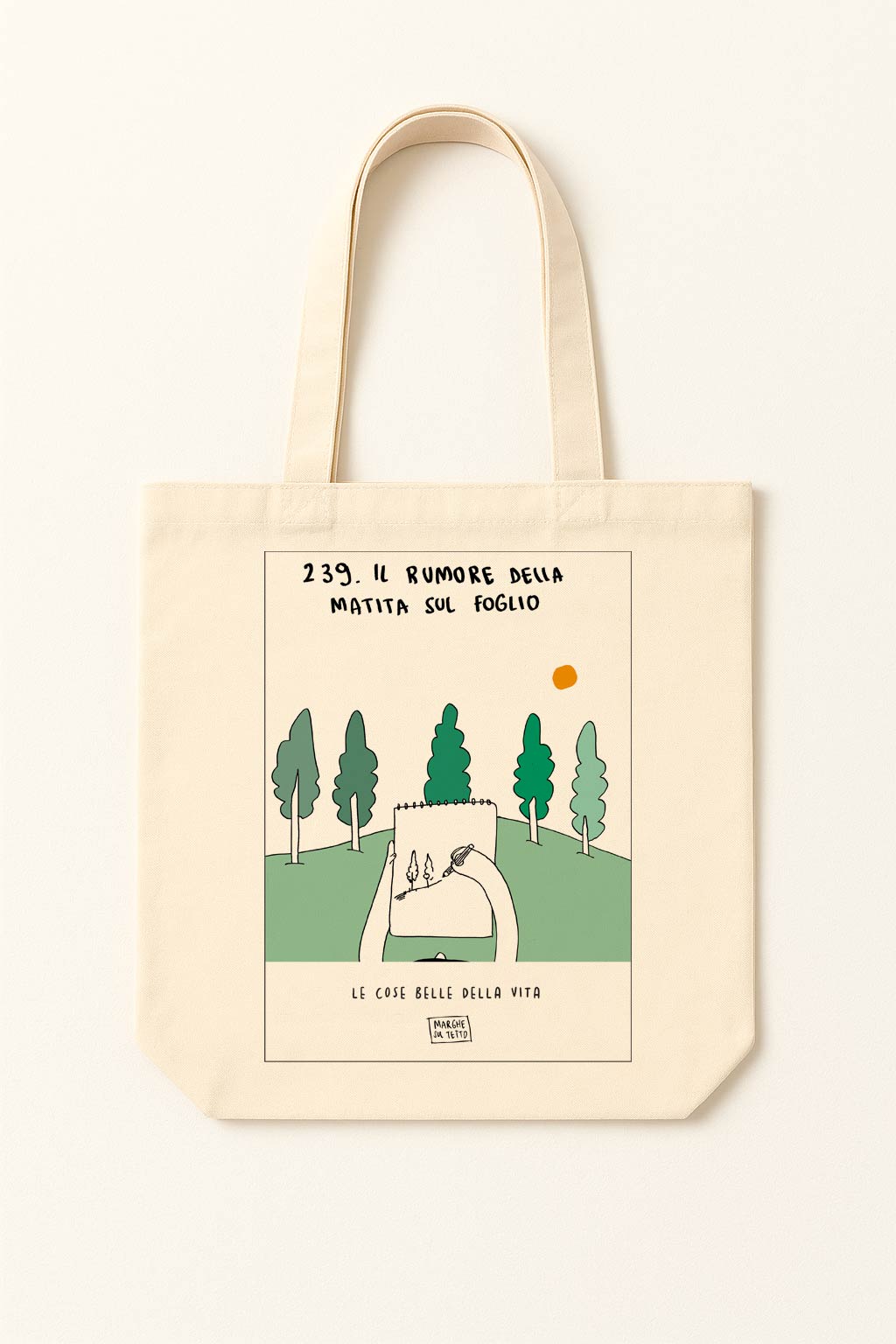 The beautiful things in life - 239. The sound of a pencil on paper - tote bag