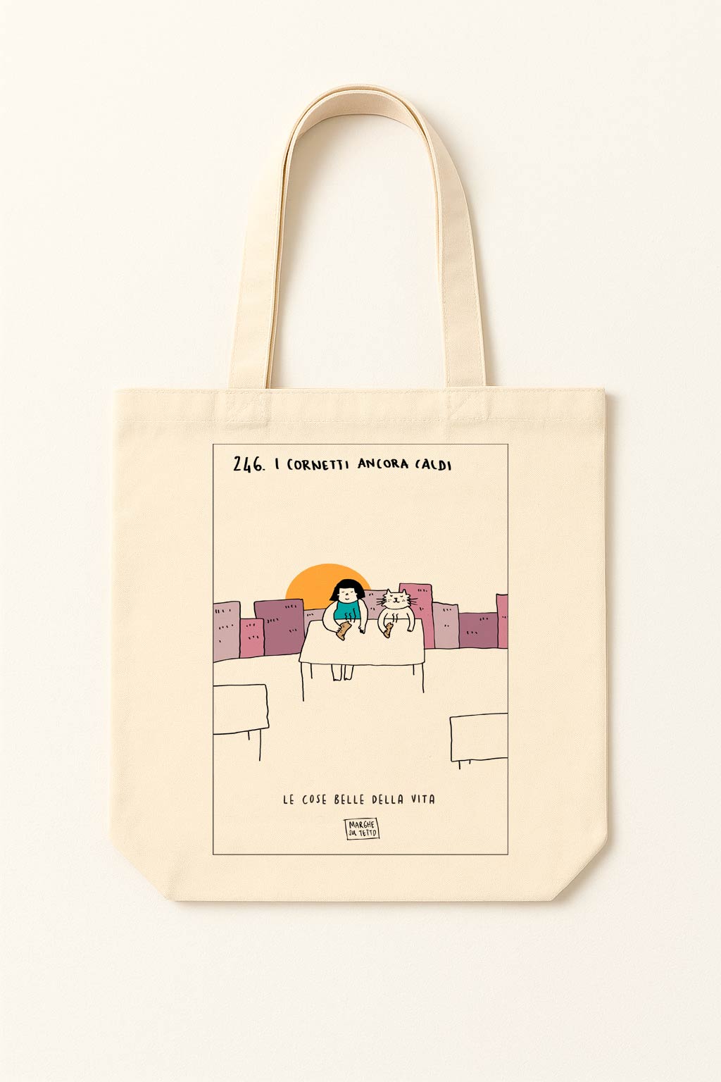 The beautiful things in life - 246. Warm croissants - tote bag