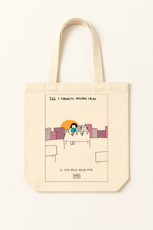 The beautiful things in life - 246. Warm croissants - tote bag