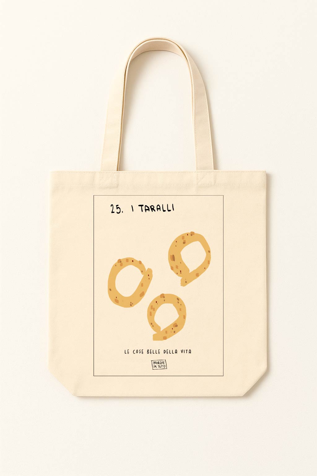Lo bueno de la vida - 25. Los taralli - bolsa de tela