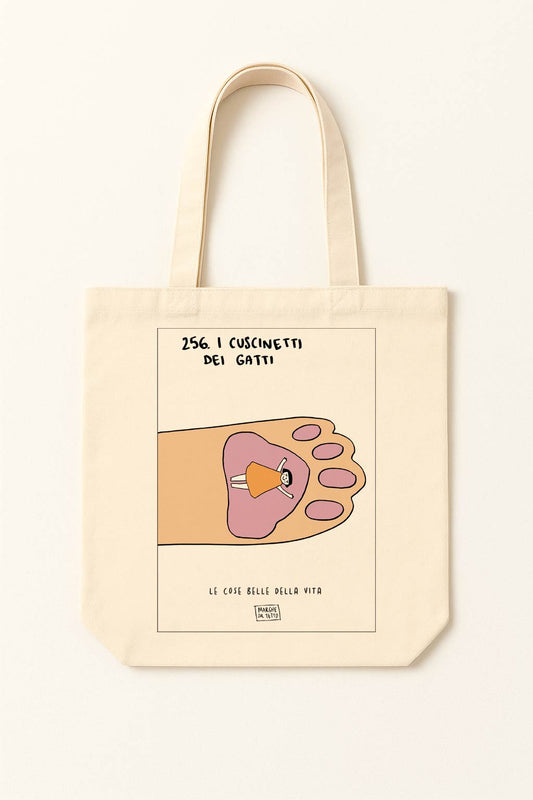 The beautiful things in life - 256. Cat's paws - tote bag