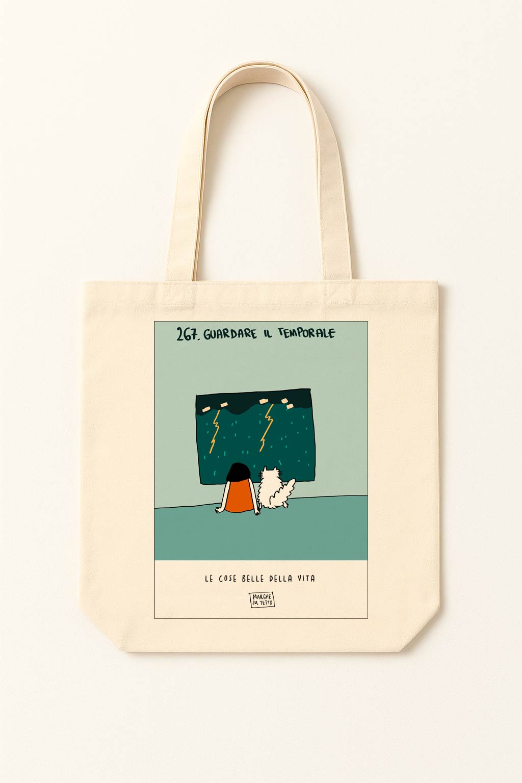 The beautiful things in life - 267. Watching the storm - tote bag